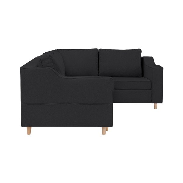 Tmavosivá rozkladacia štvormiestna pohovka Mazzini Sofas Jonquille, pravý roh-image-4