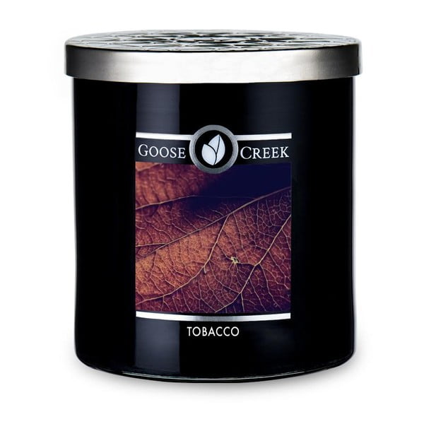 Vonná sviečka v sklenenej dóze Goose Creek Men 'Collection Tobacco, 50 hodín horenia