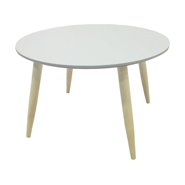 Biely odkladací stolík 13Casa Pastel, Ø 58 cm
