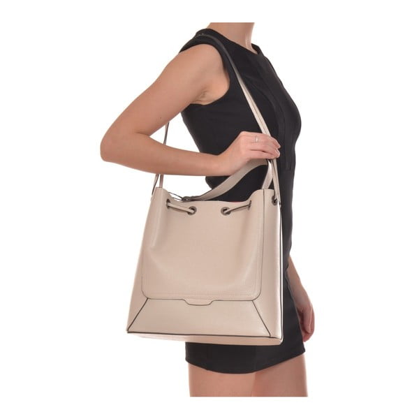 Béžová kožená kabelka Renata Corsi Havna-image-2