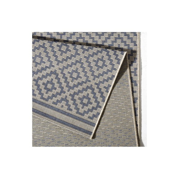 Modrý koberec Bougari vhodný aj do exteriéru Raute, 140 × 200 cm-image-3