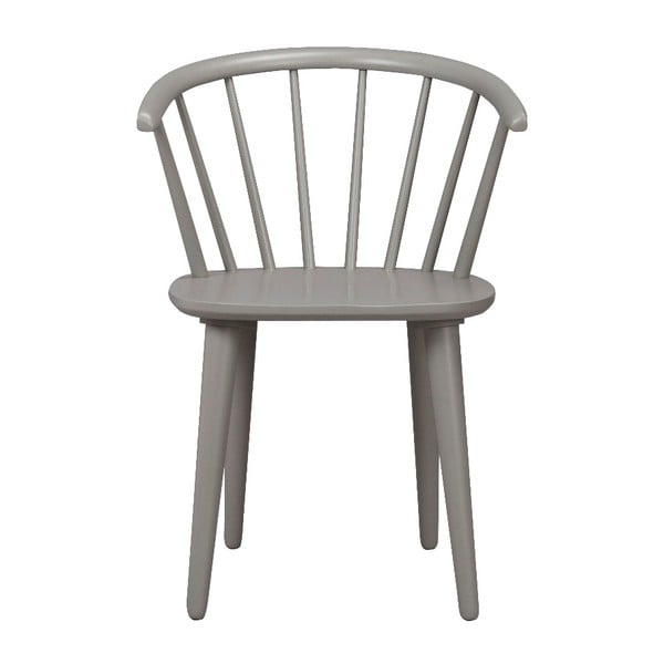 Svetlosivá jedálenská stolička z dreva kaučukovníka Rowico Carmen-image-2