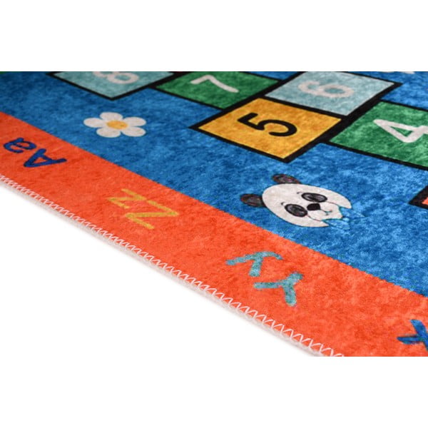 Oranžový prateľný detský hrací koberec 120x180 cm Hopscotch Orange – Vitaus-image-2