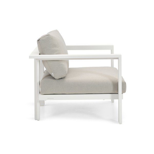 Krémovobiele záhradné kreslo Cubic - Diphano-image-3