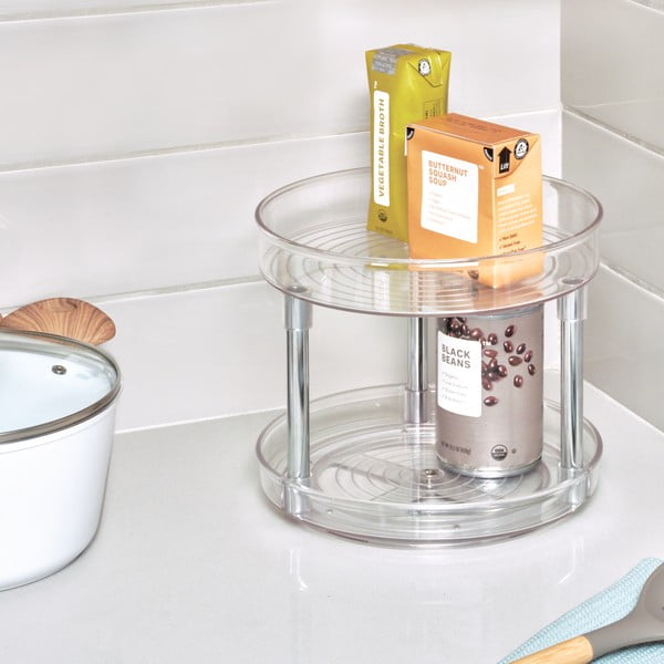 Otočný stojan na dochucovadlá iDesign Linus, ⌀ 22,9 cm-image-4