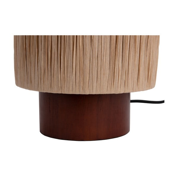 Stolová lampa v prírodnej farbe s tienidlom z papierového výpletu (výška 28,5 cm) Sheer – Leitmotiv-image-2