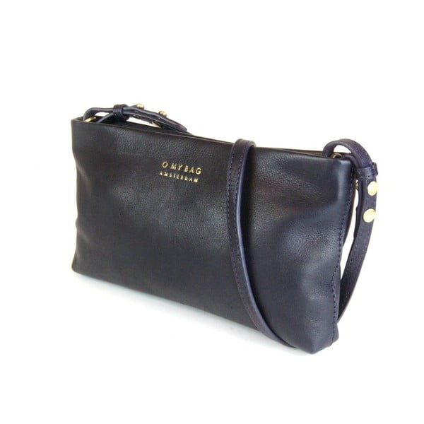 Kožená kabelka/listová kabelka O My Bag Dashing Daisy Midnight Blue-image-1