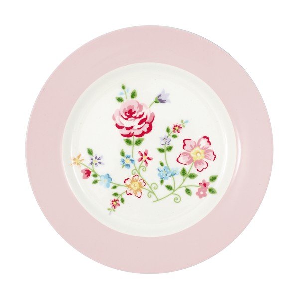 Porcelánový dezertný tanier Green Gate Columbine, ø 20,5 cm