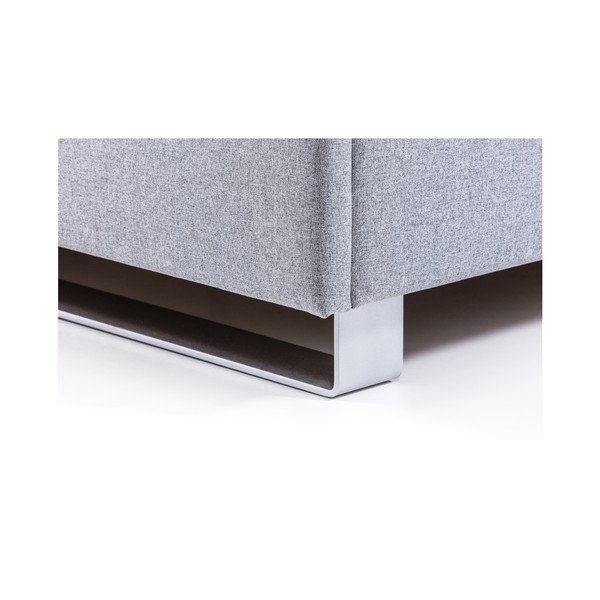 Svetlosivá posteľ Polstrin Karpó, 180 x 200 cm-image-3