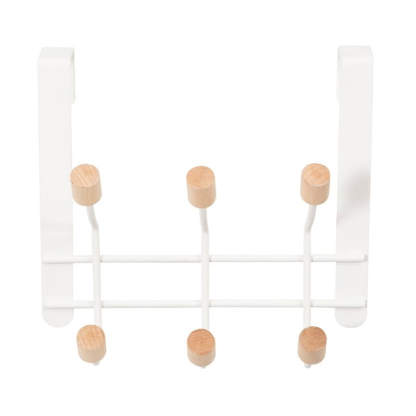 Závesný vešiak na dvere z kovu so 6 háčikmi Compactor-image-2