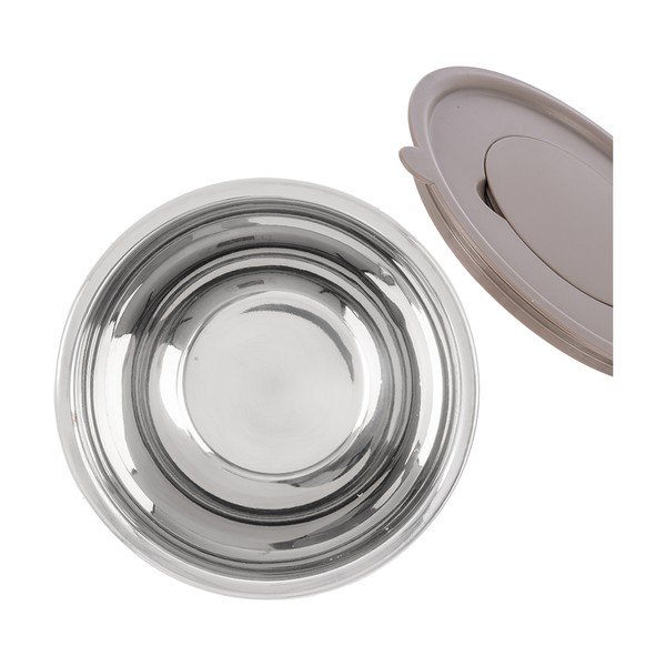 Misa z nehrdzavejúcej ocele v striebornej farbe ø 26 cm Beige – Orion-image-4
