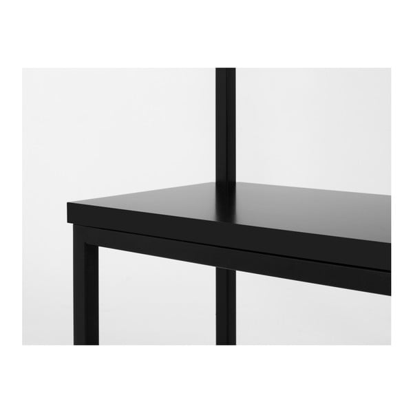 Čierny vešiak s čiernou lavicou CustomForm Next, šírka 120 cm-image-2