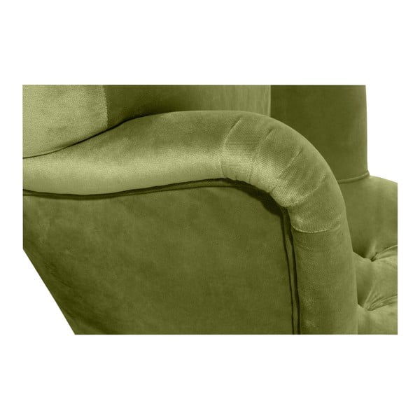 Zelené kreslo Max Winzer Brandon Suede-image-4