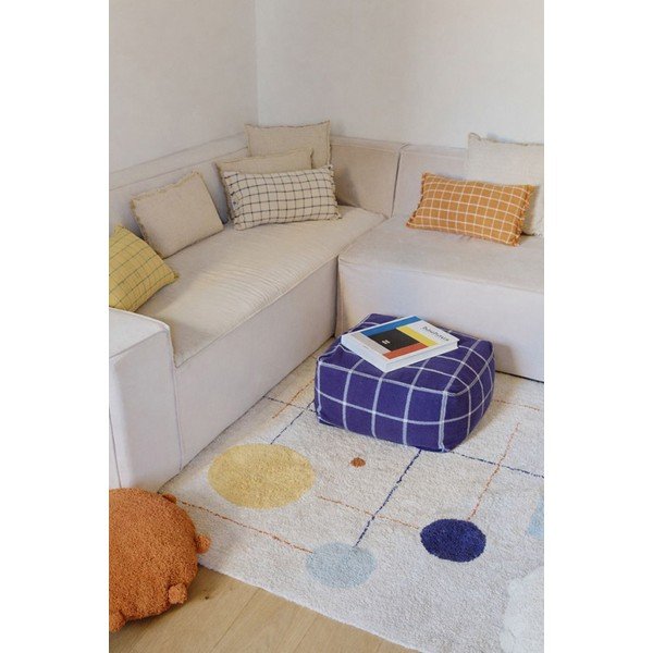 Tmavomodrý taburet Geo Block – Lorena Canals-image-3