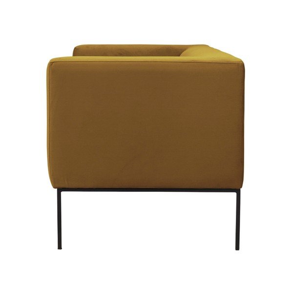 Žltá zamatová dvojmiestna pohovka Windsor & Co Sofas Neptune-image-3