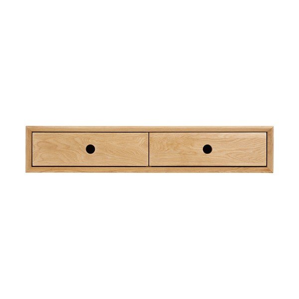 Polica z dubového dreva v svetlo prírodnej farbe 80 cm Luzern – House Nordic-image-4