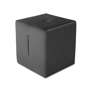 Tmavosivý puf Mazzini Sofas Margaret, 40 × 45 cm