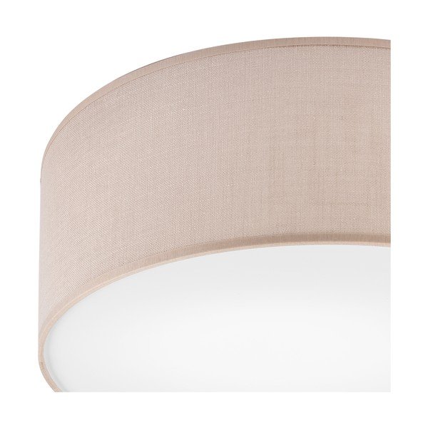 Béžové stropné svietidlo s textilným tienidlom ø 35 cm Vivian – LAMKUR-image-3