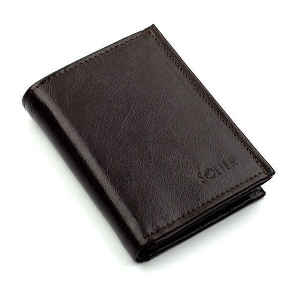 Pánska kožená peňaženka SW04, čierna