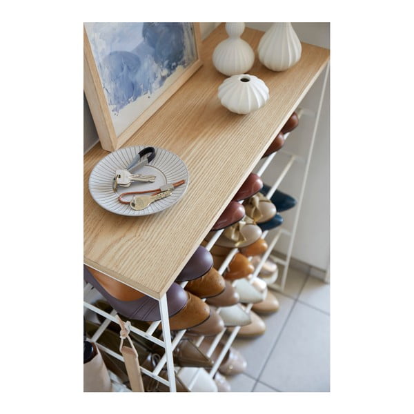 Biela kovová skrinka na topánky Tower – YAMAZAKI-image-3