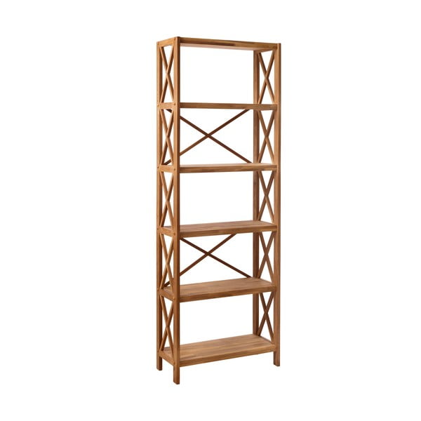 Regál z dubového dreva v prírodnej farbe 70x198 cm X-Shelf – Unique Furniture-image-2