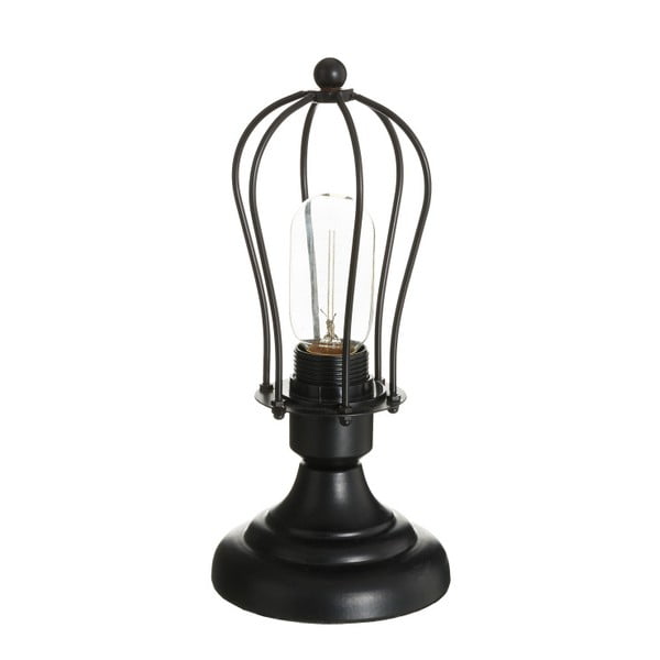 Čierna stolová lampa Ixia Industrial Missy