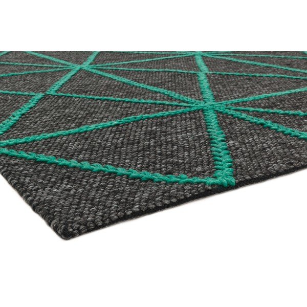 Čierno-zelený koberec Asiatic Carpets Prism, 120 x 170 cm-image-3