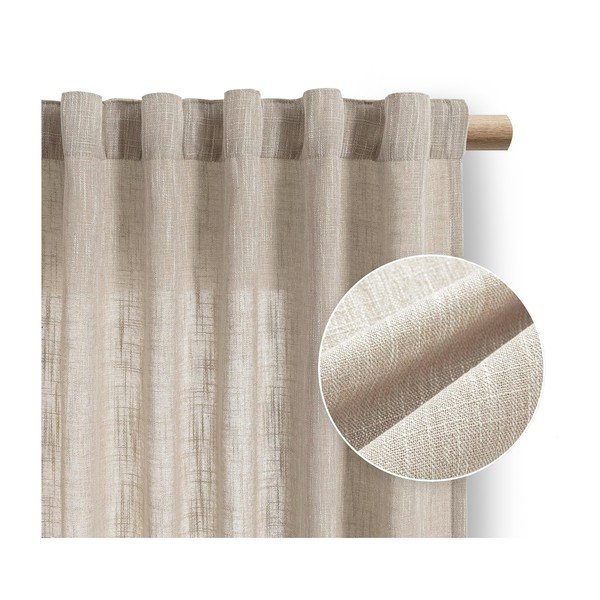 Béžový záves 140x270 cm Valeta – Restilo