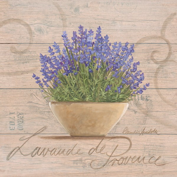 Obraz na plátne Lavande De Provence 20x20 cm