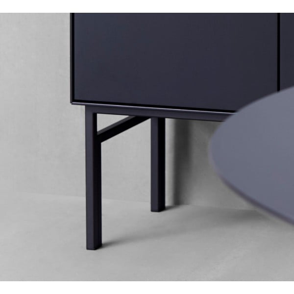 Čierna vinotéka v dekore duba 91x111 cm Edge - Hammel Furniture-image-4