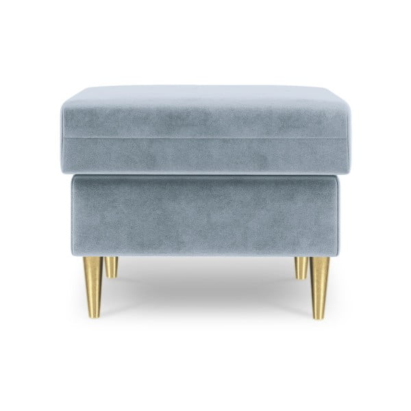 Svetlomodrý puf Mazzini Sofas Muguet, 60 × 45 cm-image-2