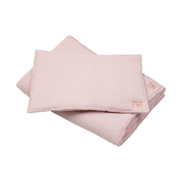 Ružová mušelínová súprava do postieľky Baby Pink - Moi Mili-image-1