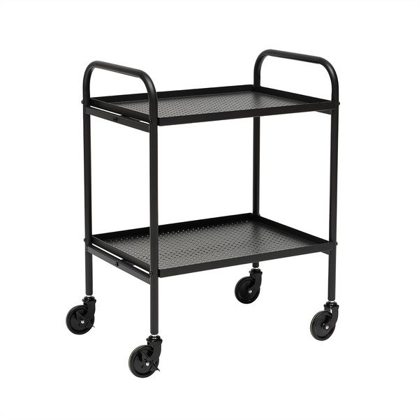 Oceľový servírovací stolík na kolieskach 37,5x52 cm Maki – OYOY Living Design