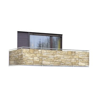 Béžová balkónová zástena 500x85 cm - Maximex