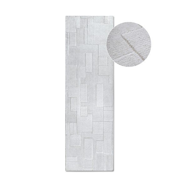Krémovobiely ručne tkaný vlnený behúň 80x250 cm Wilhelmine – Villeroy&Boch