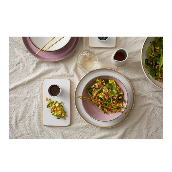 Ružová/sivá kameninová miska 1 l Gastro Grey/Light Pink – Bitz-image-1