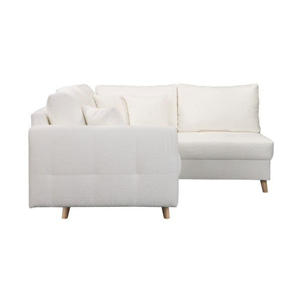 Biela rohová pohovka z textílie buklé (pravý roh) Ariella – Ropez-image-4