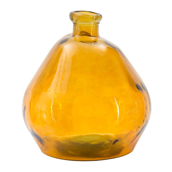 Oranžová váza z recyklovaného skla Mauro Ferretti Bot, výška 50 cm
