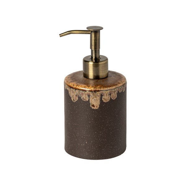 Hnedý kameninový dávkovač mydla Poterie Bath – Casafina
