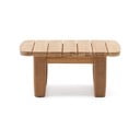 Záhradný odkladací stolík z tíkového dreva 70x70 cm Tirant – Kave Home