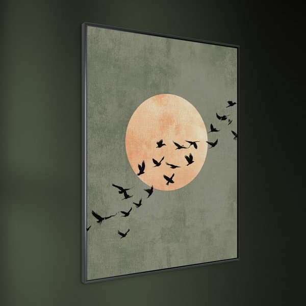 Tlačený obraz s rámom 60x80 cm Midnight Flight – Styler-image-2