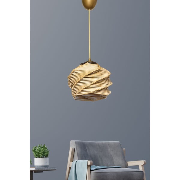 Svetlohnedé závesné svietidlo ø 20 cm – Opviq lights-image-4