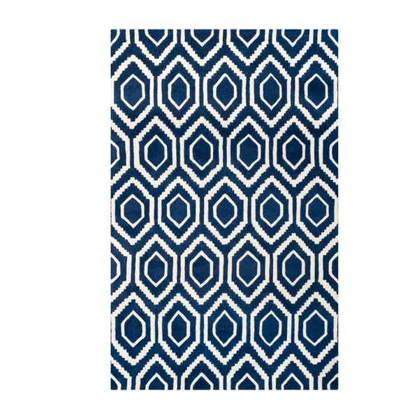 Vlnený koberec Essex Navy, 182x274 cm