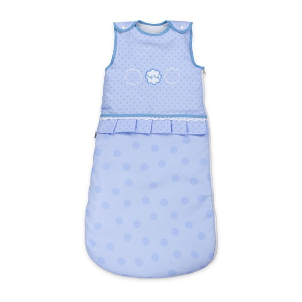 Detské modré spiace vrece zo 100% bavlny Naf Naf Tres Chic, dĺžka 90 cm