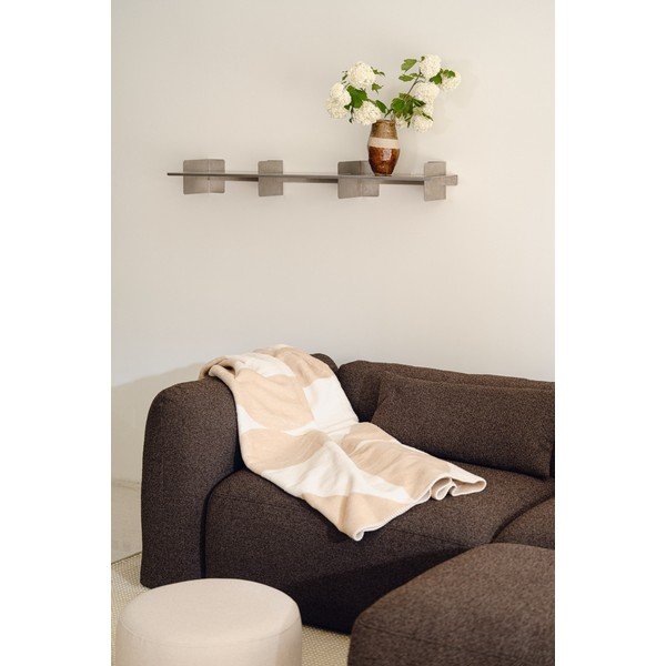 Béžová/krémovobiela deka 150x200 cm Tul – noo.ma-image-3