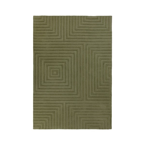 Zelený vlnený koberec Flair Rugs Estela, 160 x 230 cm
