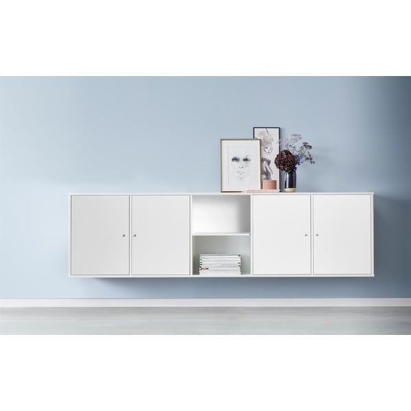Biela nízka komoda 220x61 cm Mistral - Hammel Furniture-image-1