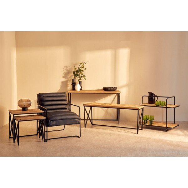 Odkladacie stolíky v súprave 2 ks z jedlového dreva 38x51 cm Kickford – Premier Housewares-image-2