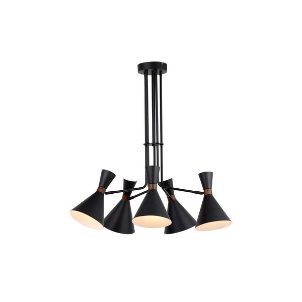 Matne čierne závesné svietidlo s kovovým tienidlom ø 86,5 cm Hoodies – Light & Living