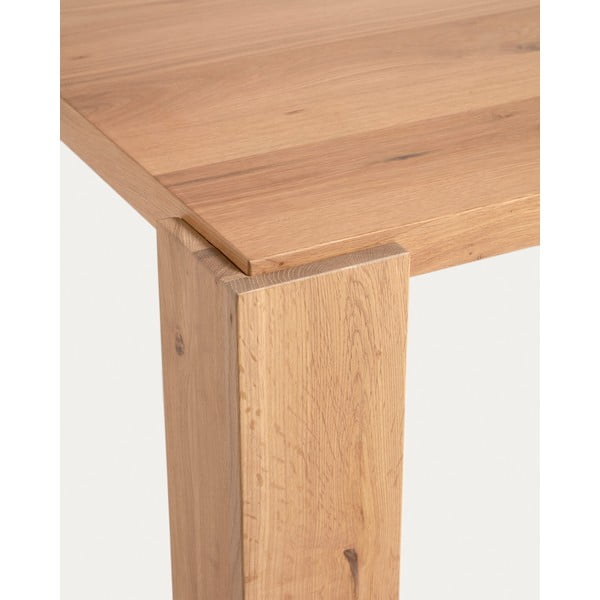 Jedálenský stôl v dekore duba v prírodnej farbe 110x220 cm Deyanira – Kave Home-image-3